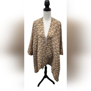 Michael KorsMK Plaid Reversible Ruana